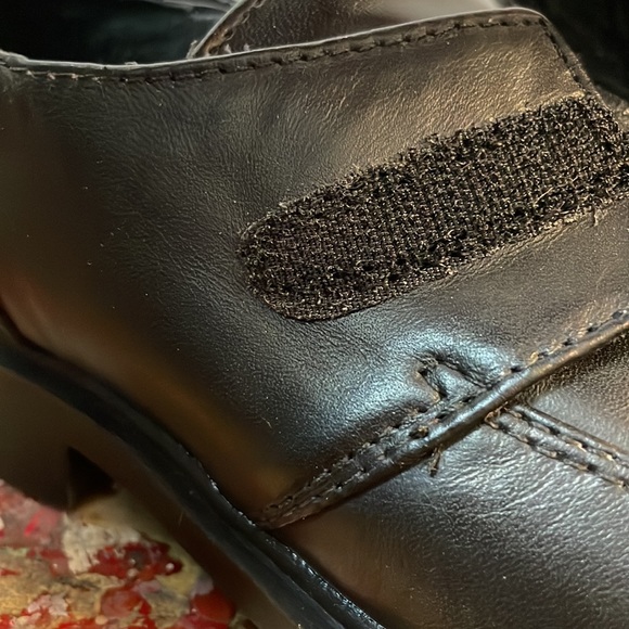 2/$18 Kenneth Cole Black Leather Fast Cash 2 Toddler Dress Shoe Size 12 - Picture 9 of 16